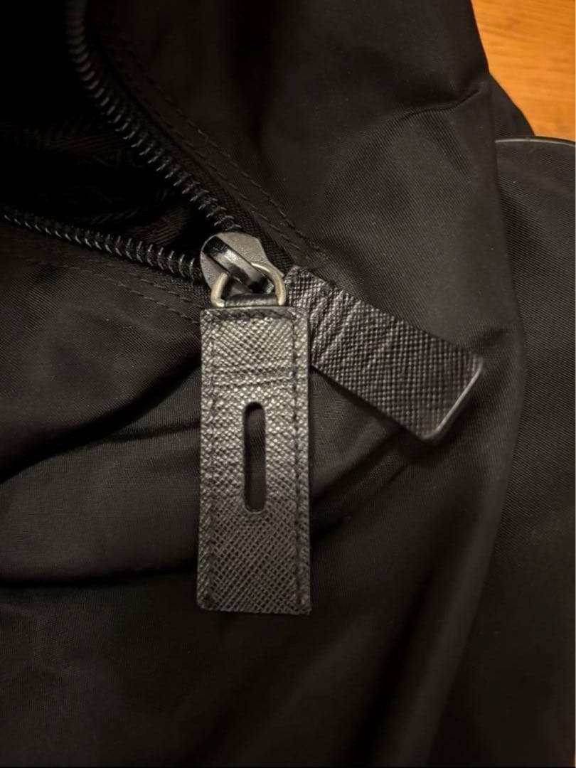 【美品】PRADA プラダ ボストンバッグ ナイロン×サフィアーノ