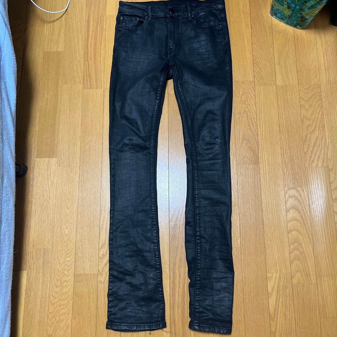 mnml コーティングロングデニム　ジップ　エディ期