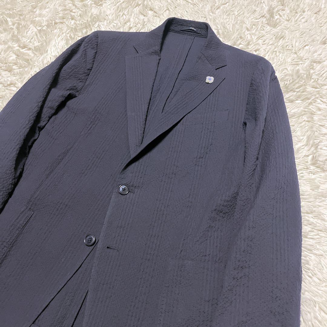 LARDINI ラルディーニ テーラードジャケット ジャガード織 ブートニエール