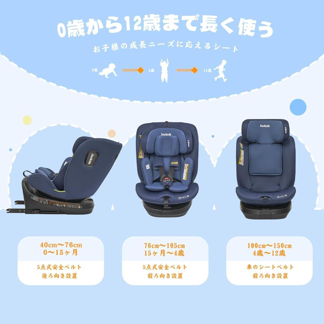 Jovikids チャイルドシート ISOFIX、 0か月~12歳頃