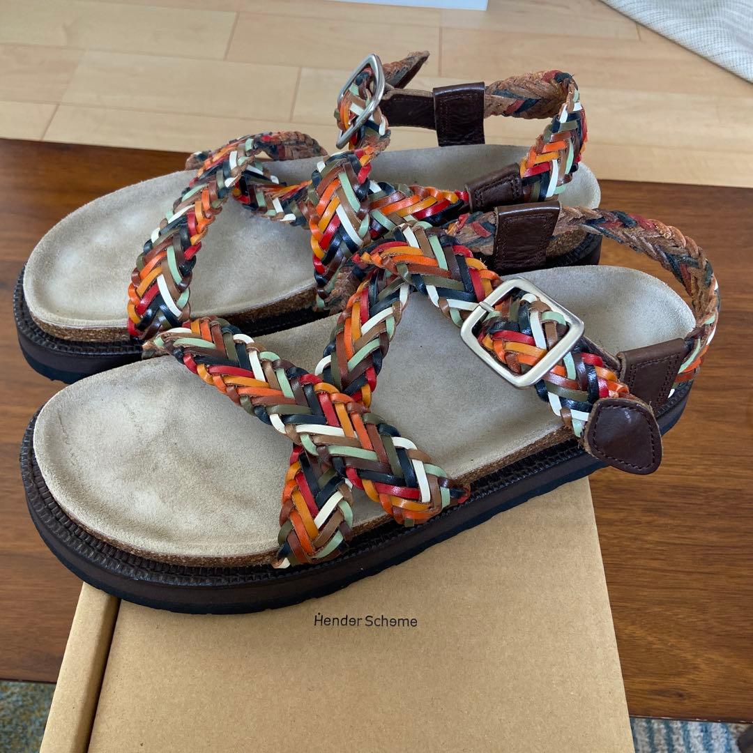 エンダースキーマ　メッシュレザーサンダル　Hender Scheme