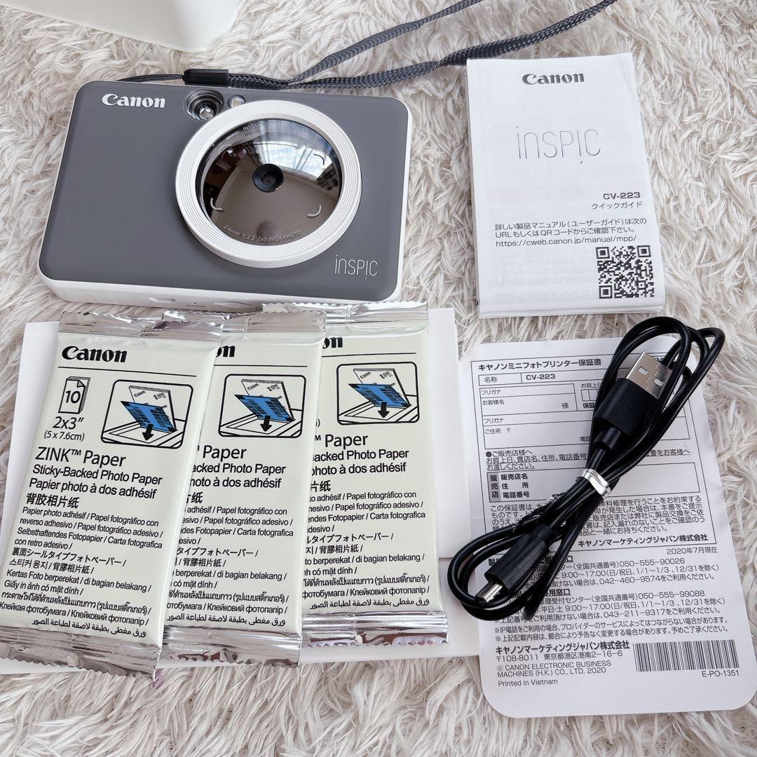 ふう様リクエスト品】Canon iNSPIC CV-223 インスタントカメラ