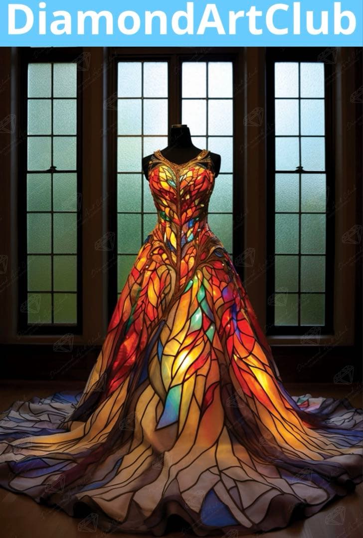 ダイヤモンドアートクラブ　Stained Glass Gown DACキット