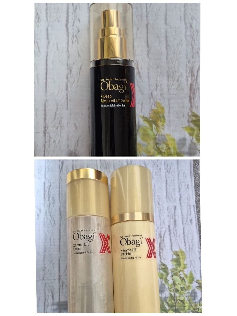 オバジXフレームリフトローション、エマルジョン、アドバンスドリフトセラムSet