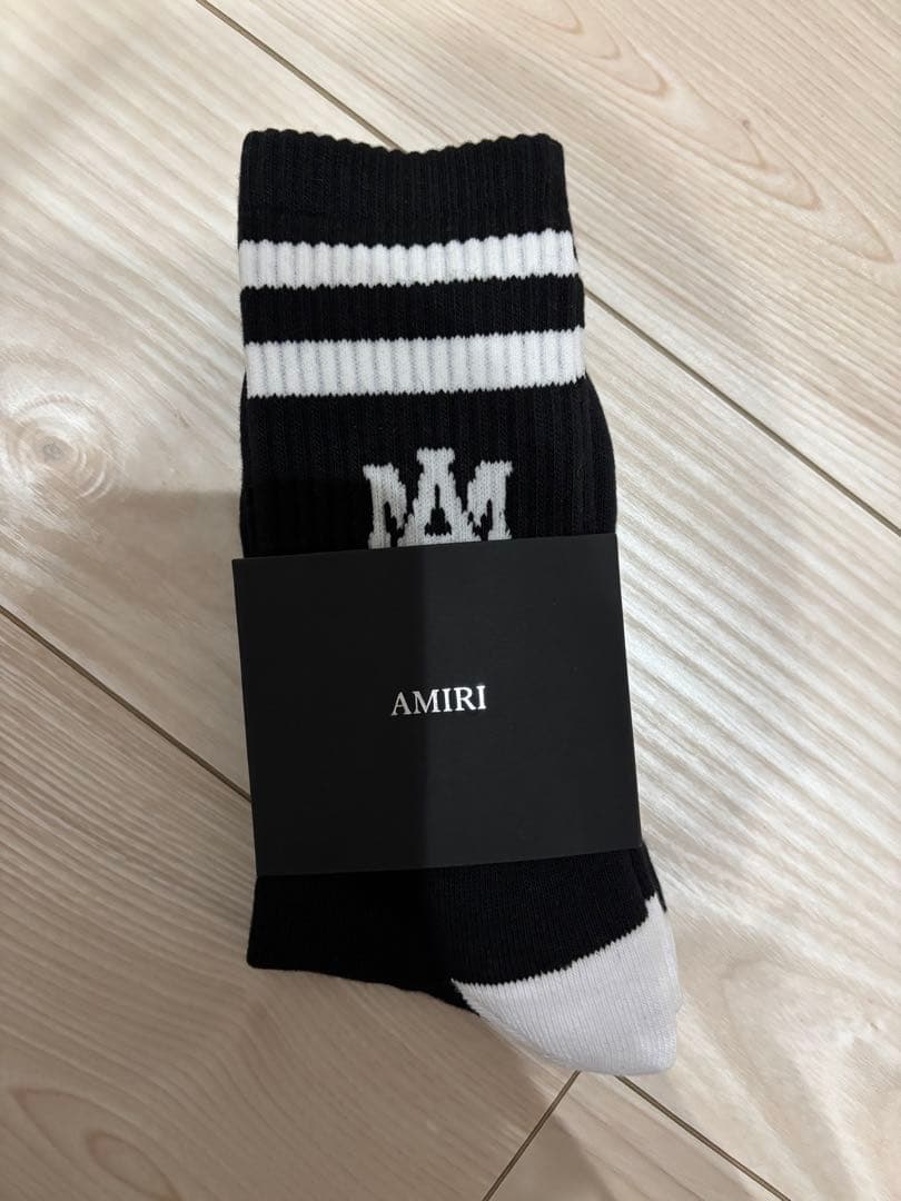 正規品　新品未開封　AMIRI ソックス 41-42 黒