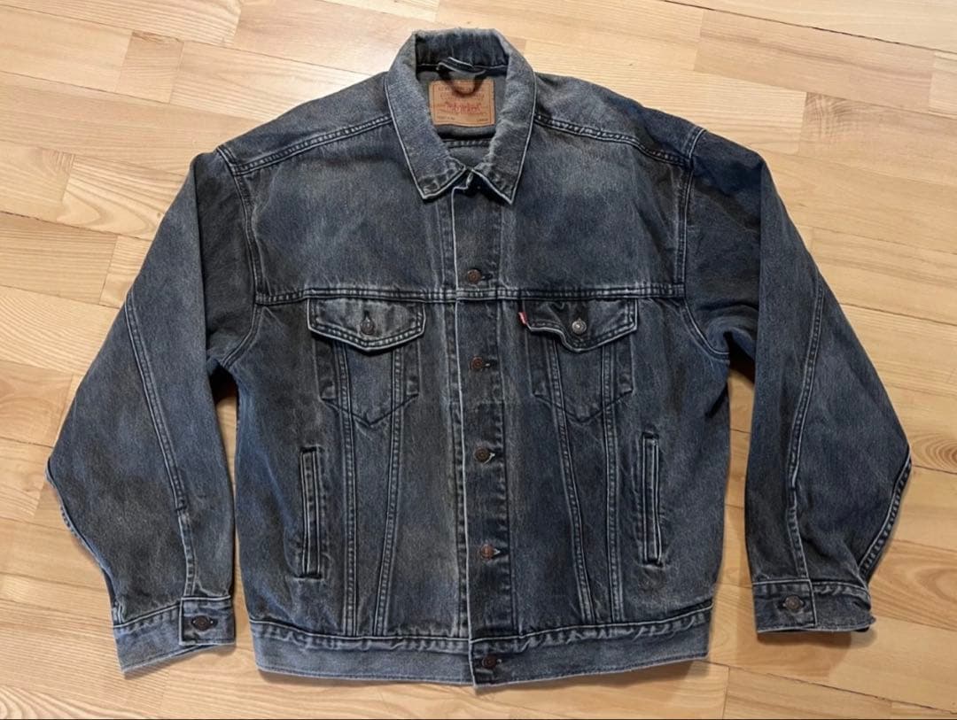 Levi's ブラック デニムジャケット L 70507 4159 90s
