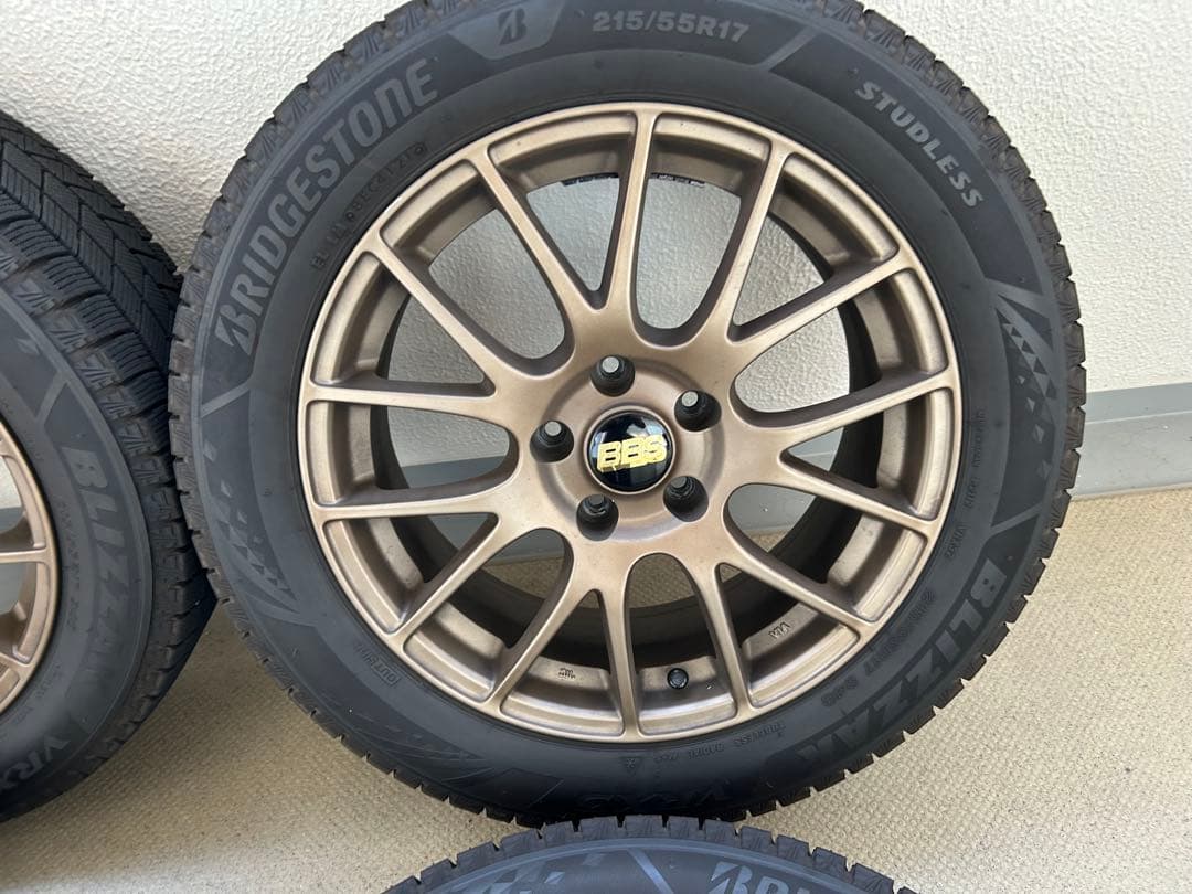 BBS風 スタッドレス ホイールセット ブリヂストンVRX3 215/55R17