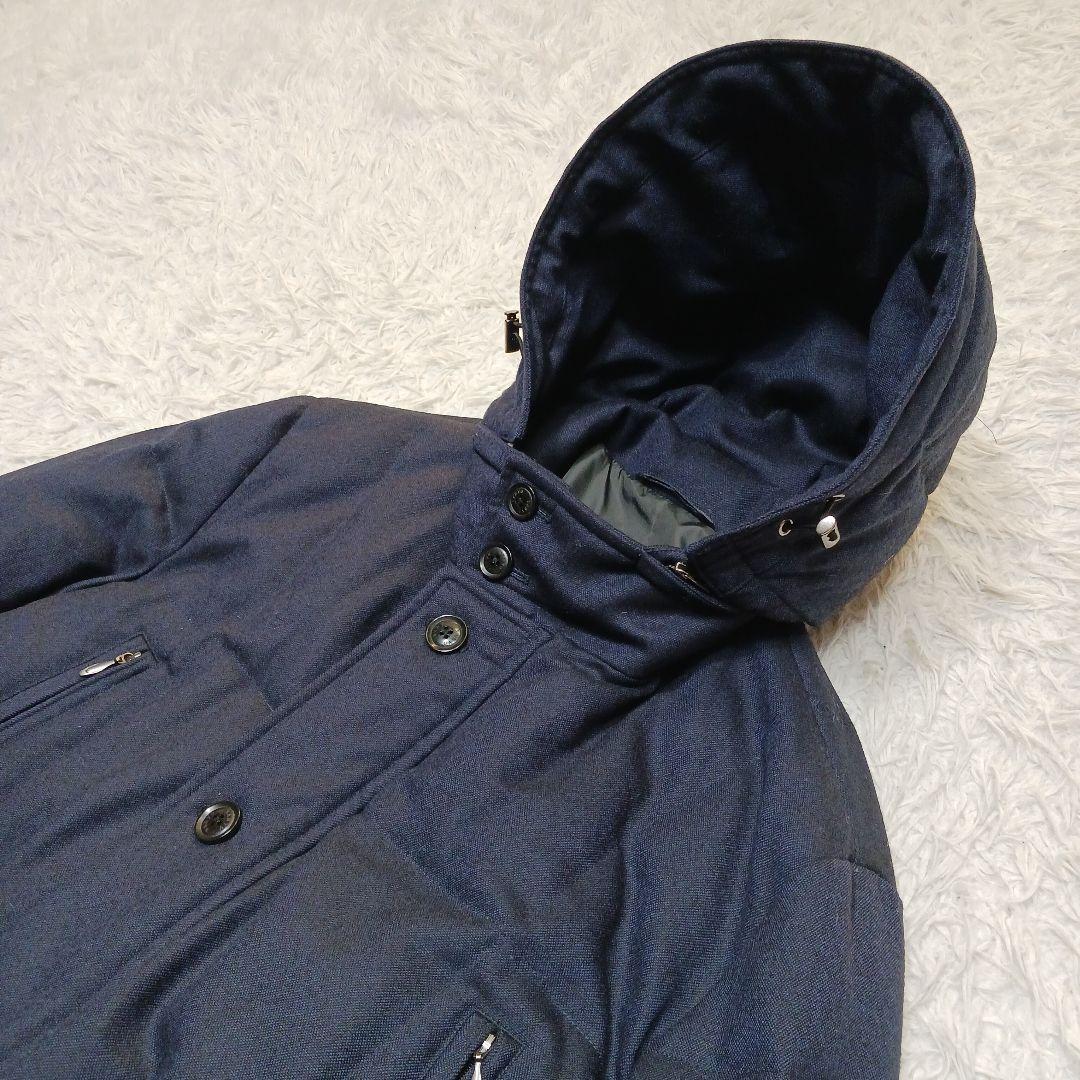 ✨極美品✨サンヨーコート　2WAY　ダウンコート　ビジカジ　ネイビー　L