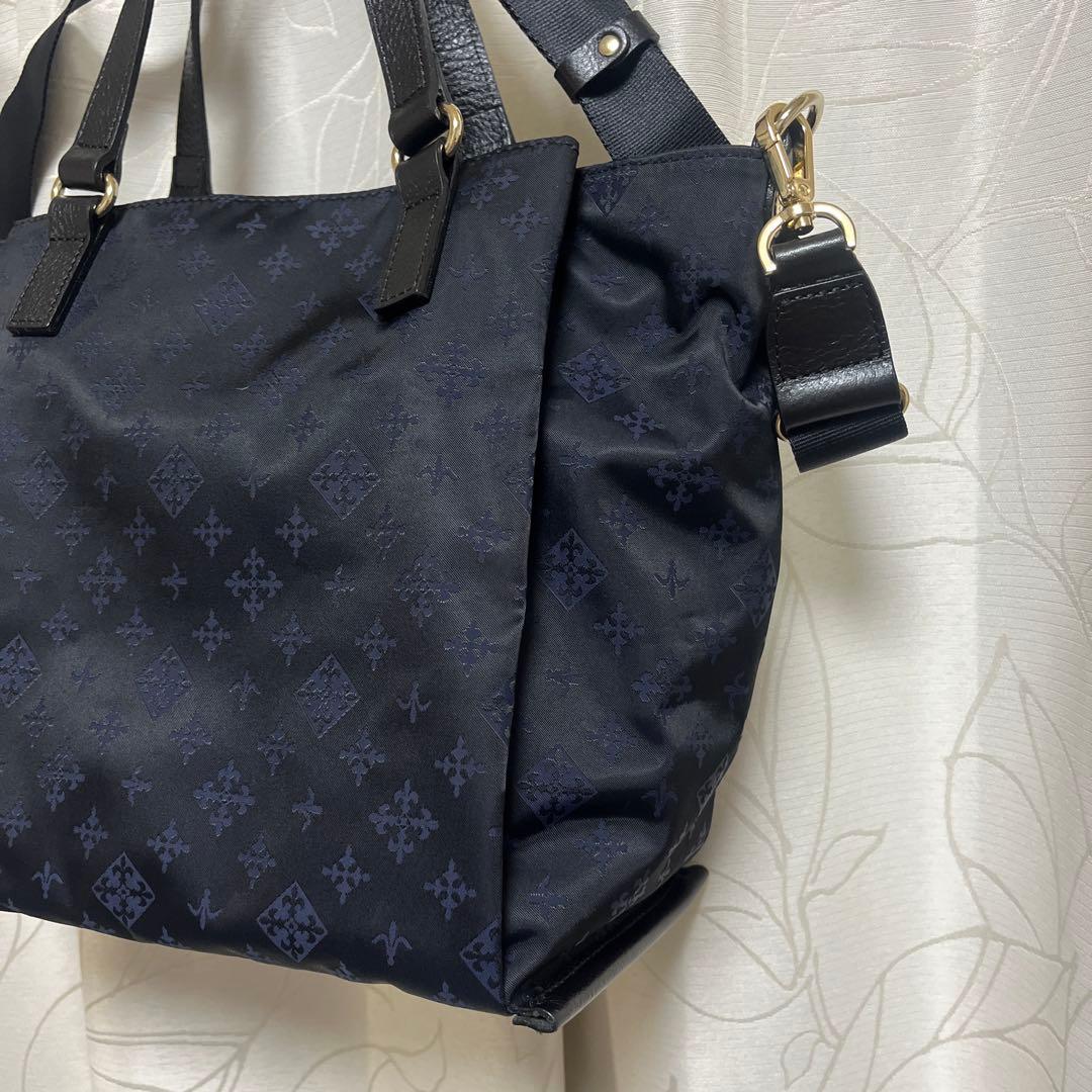 超美品ラシット 今期[B5サイズ対応］ポケット多数三層構造お仕事2wayバッグ