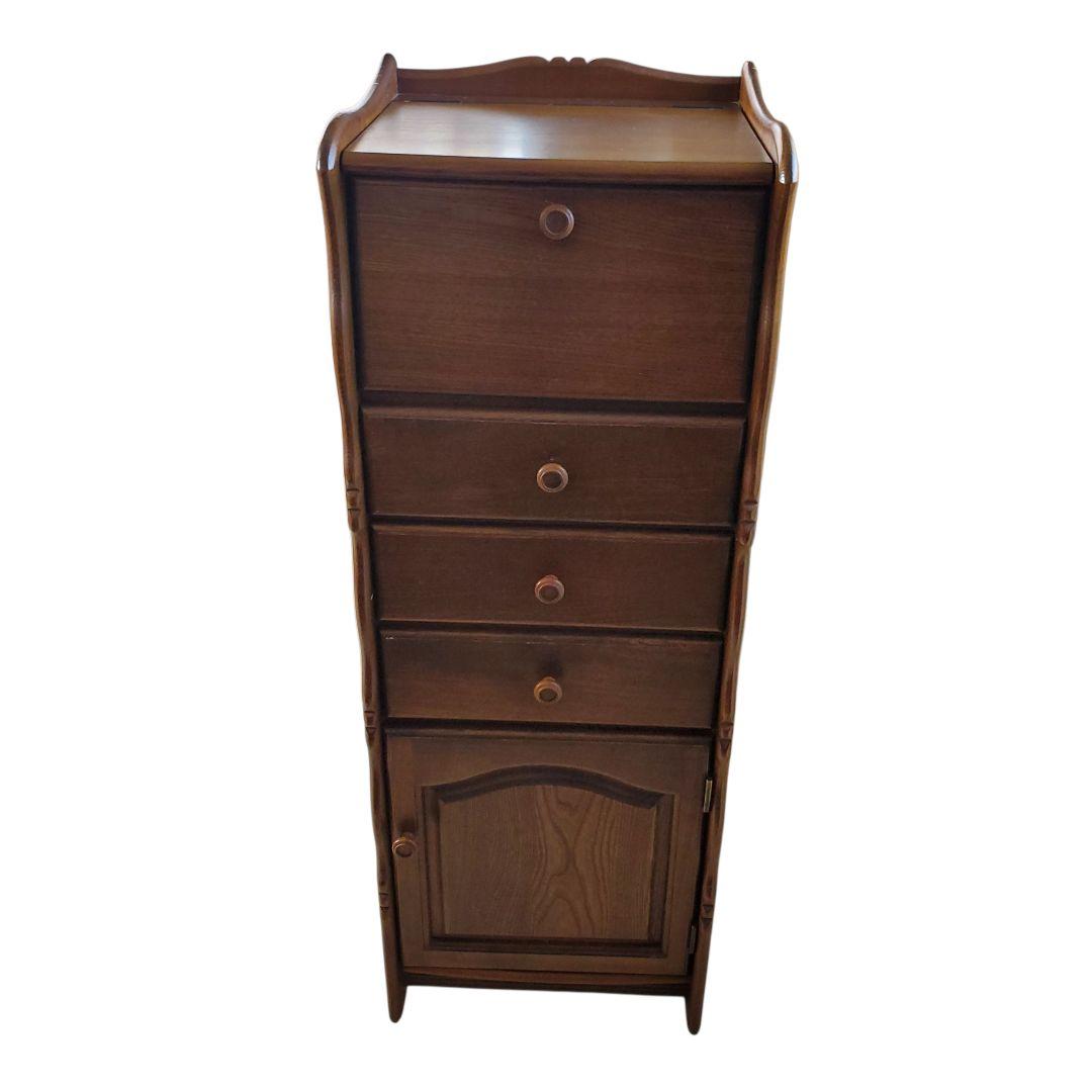 大幅値下【希少】カリモク コロニアル ドレッサー チェスト ミラー付き 国産家具