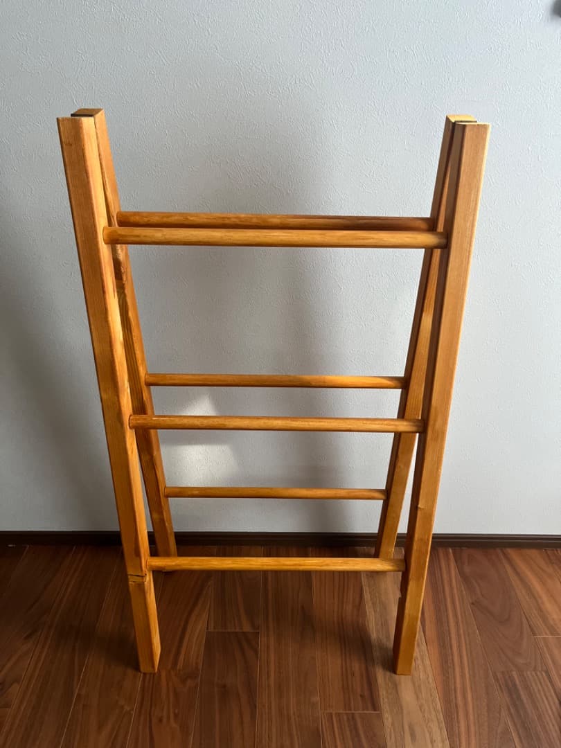 ハンドメイド　ランドリー　ハシゴ　インテリア　アンティーク風