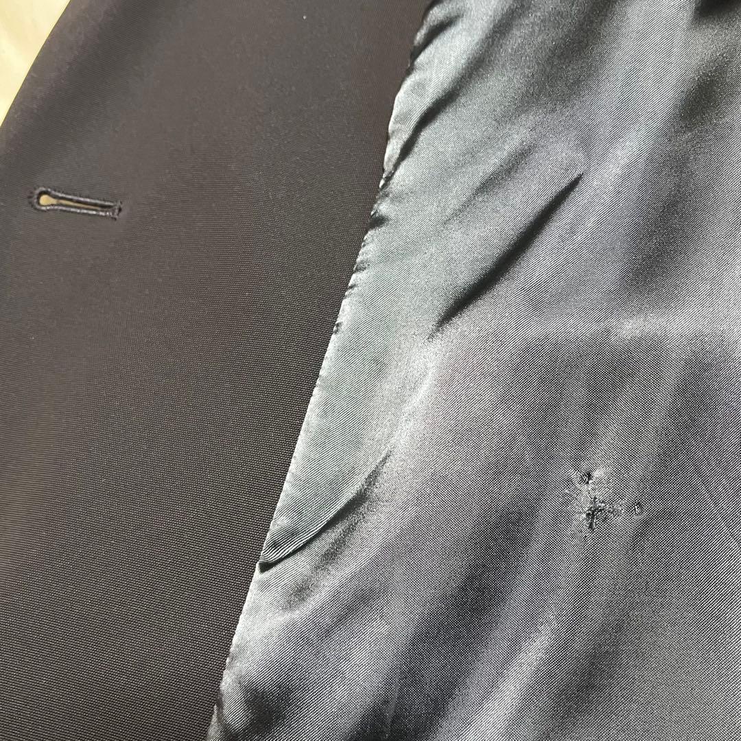 【希少デザイン　L程】ジョルジオアルマーニ　テーラードジャケット　黒タグ　黒色