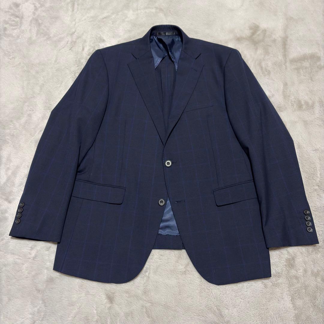 CORDURA スーツ セットアップ 上下 ネイビー BB6 ゆったり 大きい