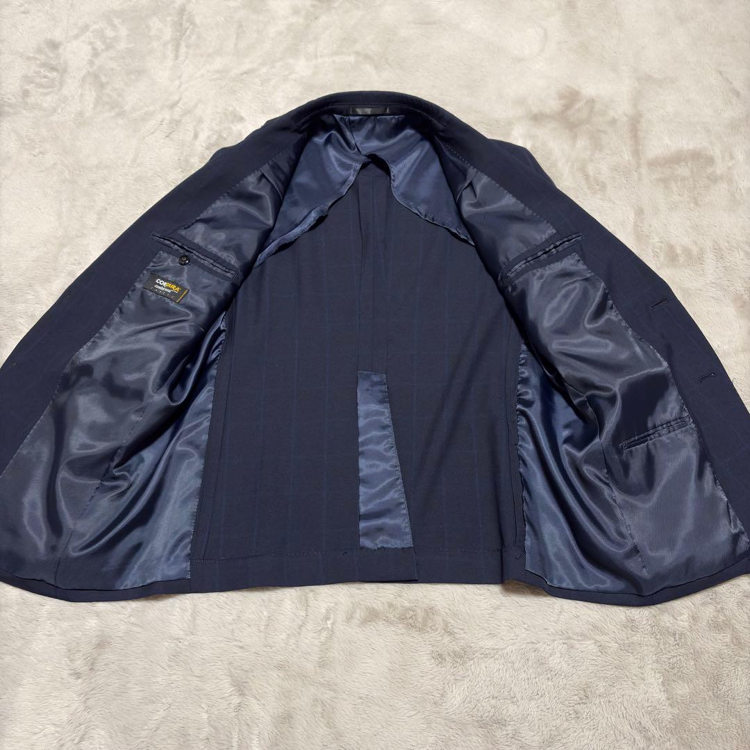 CORDURA スーツ セットアップ 上下 ネイビー BB6 ゆったり 大きい