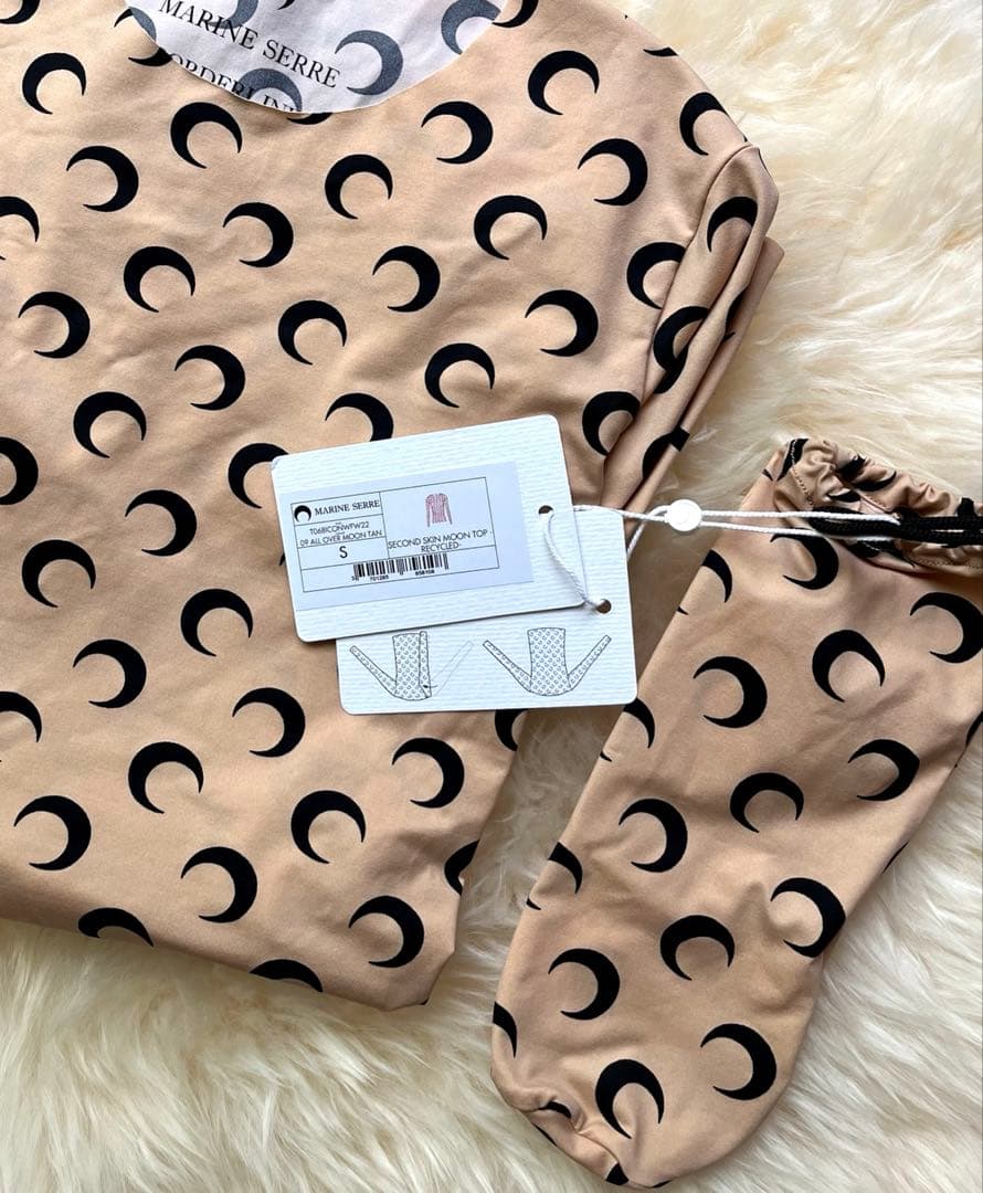 【正規品】MARINE SERRE Second Skinトップス/ベージュ