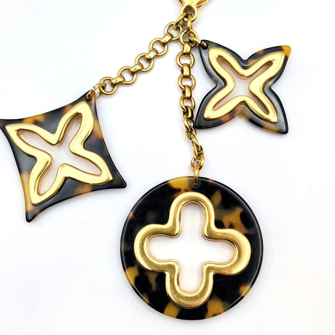 美品✨ルイヴィトン ビジューサック アンソレンス フラワー べっ甲 チャーム