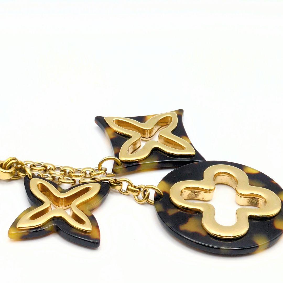 美品✨ルイヴィトン ビジューサック アンソレンス フラワー べっ甲 チャーム