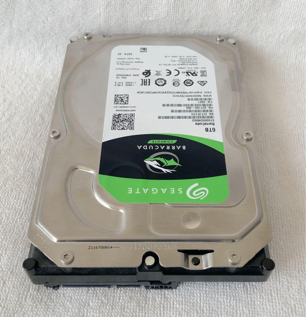 内蔵型ハードディスクドライブ 6TB Seagate Barracuda ST6000DM003