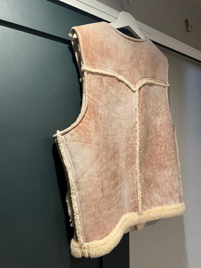 トップス 44 80s Schott N.Y.C. Mouton Leather Vest