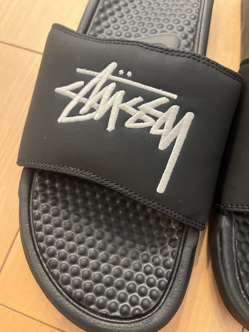 Stussy × Nike Benassi Slide \"Black\"