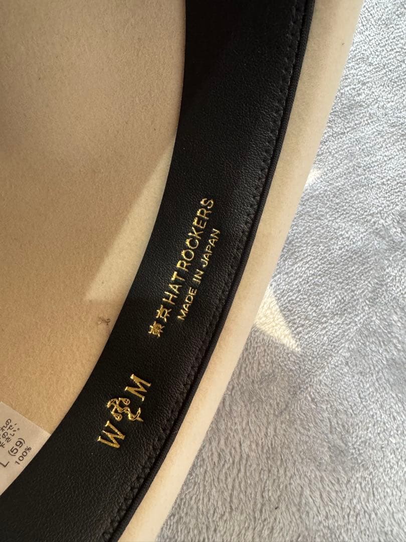 01 LURIE ワコマリア 中折れハット ラビットファー 帽子