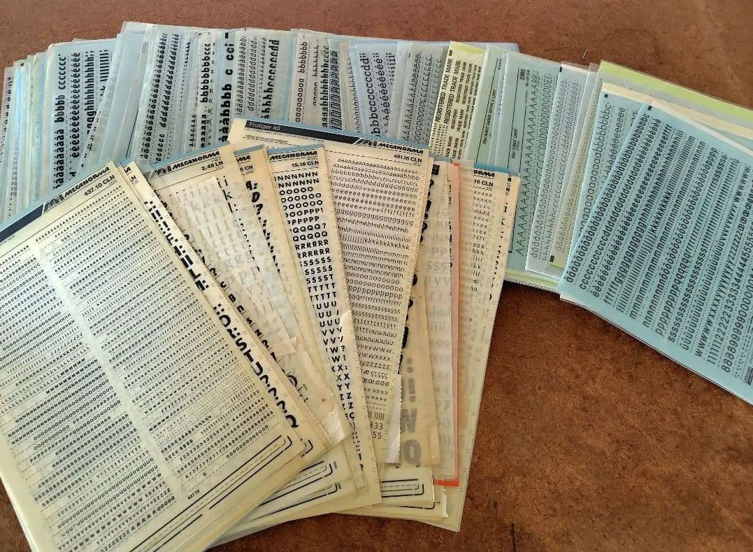 まとめ売り！England製　レトロLetrasetシート200枚