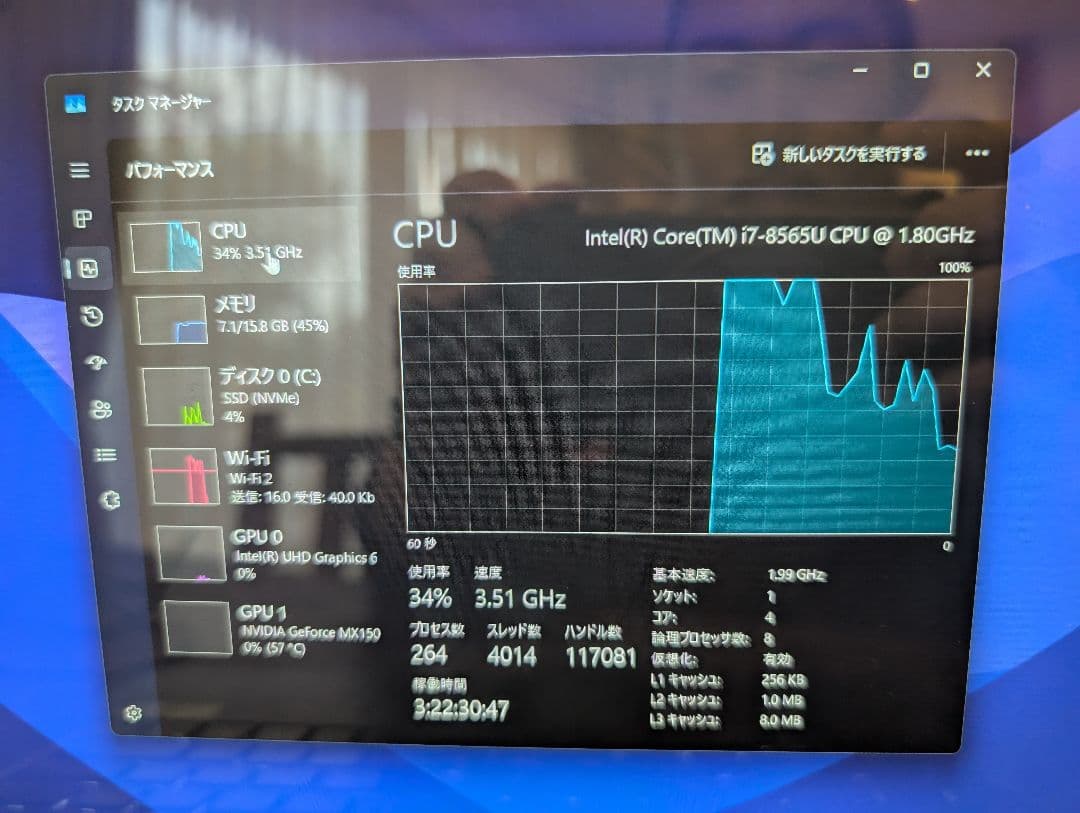 ASUS ZenBook 14／win11／Core i7／16gb