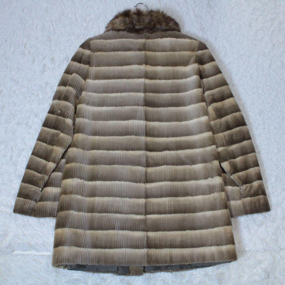 希少  CHIE ロイヤルチエ リバーシブル ファーコート ベージュ