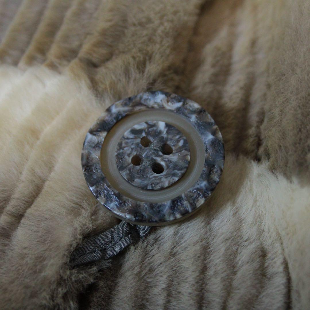 希少  CHIE ロイヤルチエ リバーシブル ファーコート ベージュ