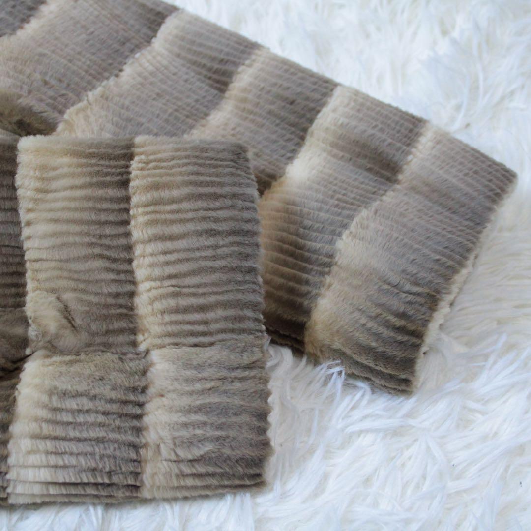 希少  CHIE ロイヤルチエ リバーシブル ファーコート ベージュ