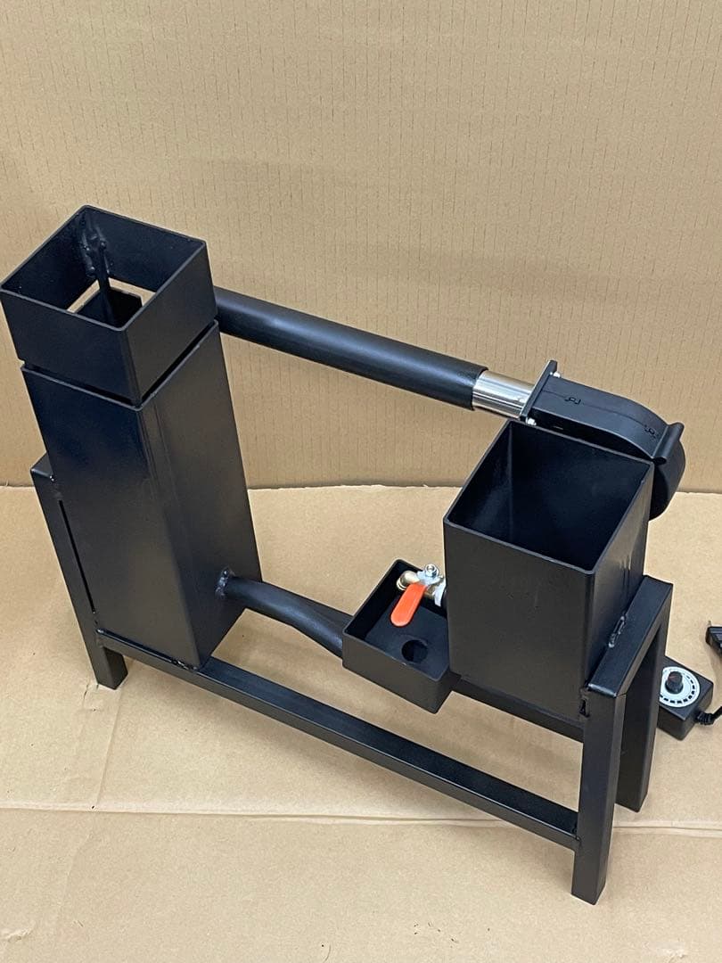 廃油ストーブ　ロケットストーブ　送風機付き