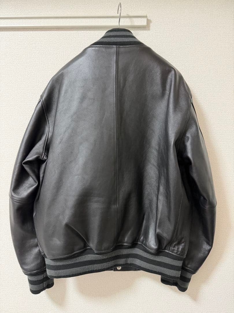 Schott ブラックレザー スタジャン