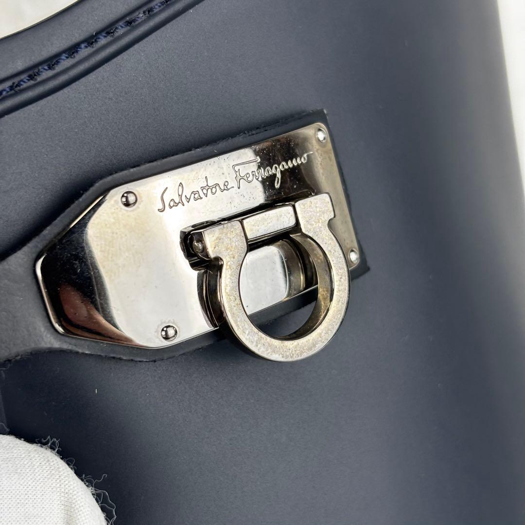 ✨美品✨ フェラガモ ガンチーニ ブラック レインブーツ