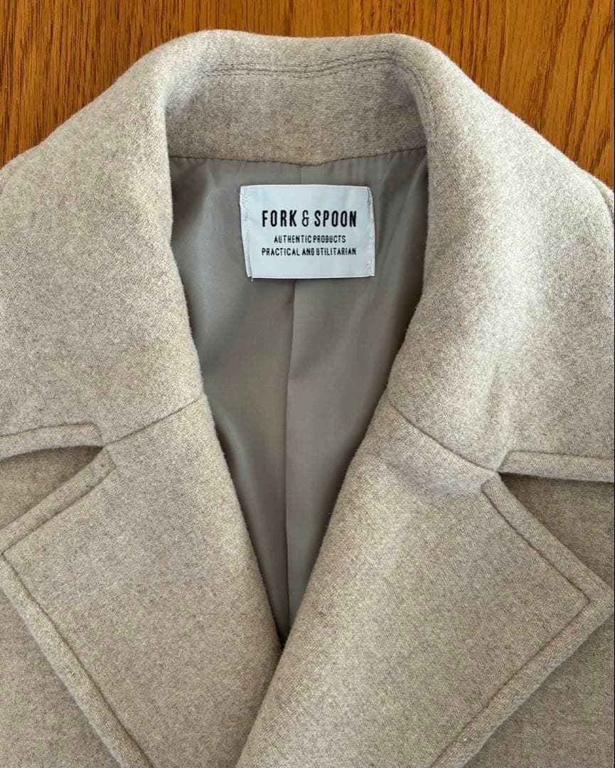 FORK&SPOON　オーバーPコート　新品