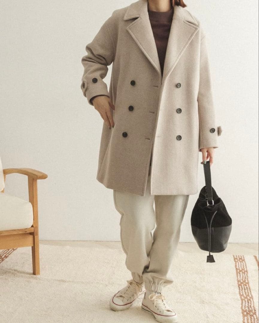 FORK&SPOON　オーバーPコート　新品