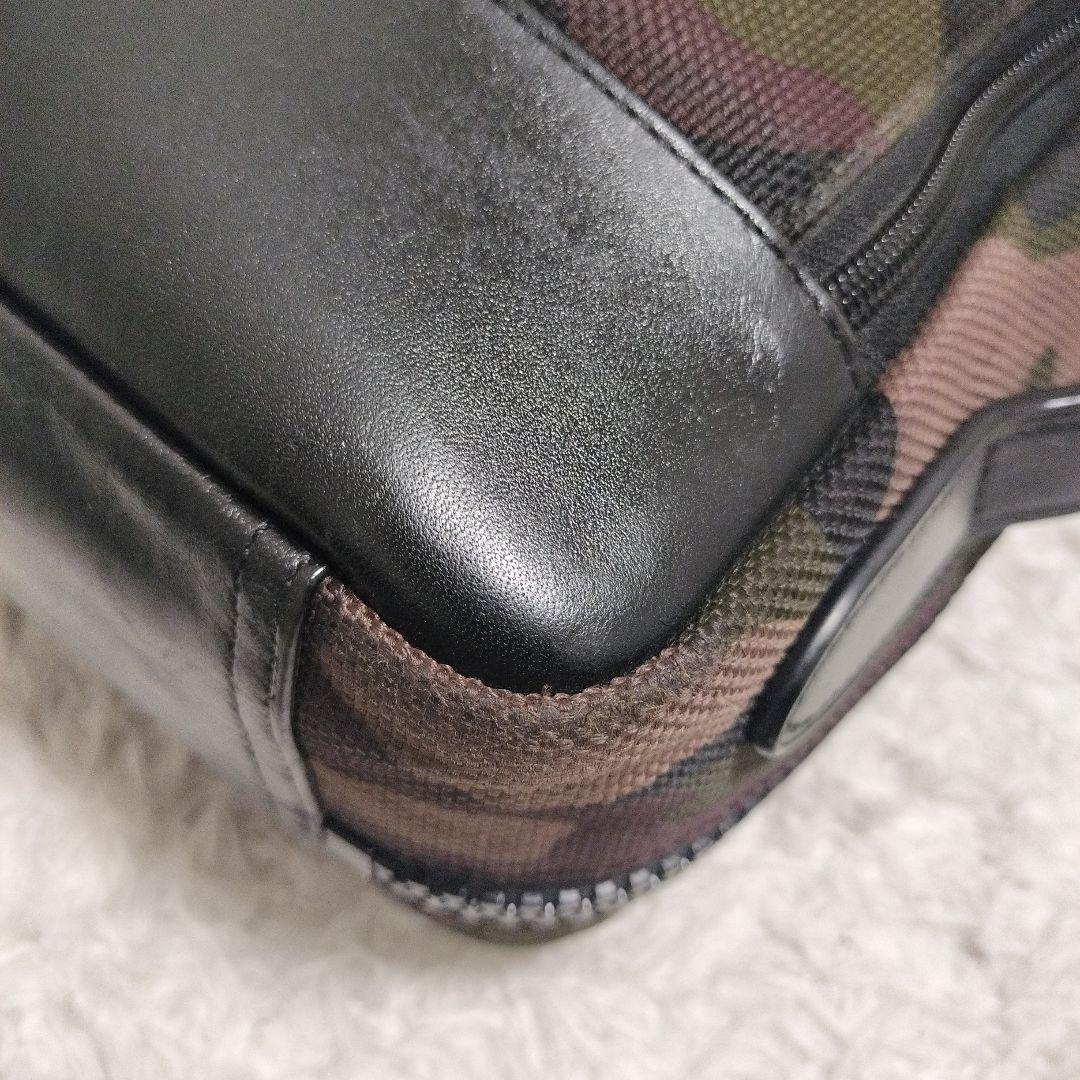 COACH ビジネスバッグ 3way 迷彩 キャンバス レザー 美品