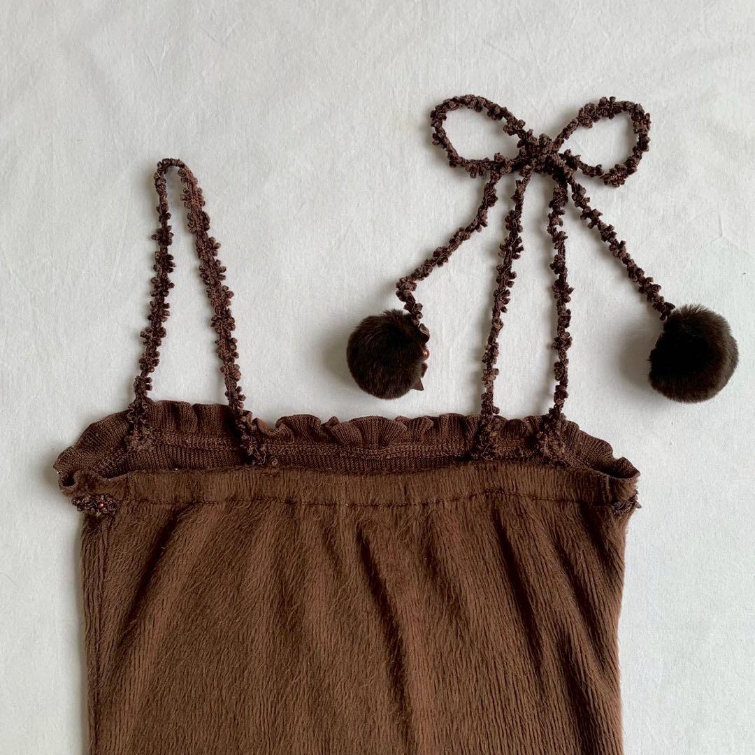 LIZ LISA design camisole ポンポン付き