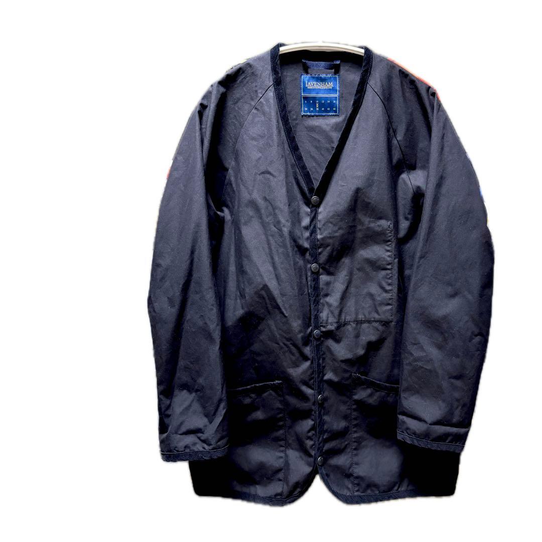 別注　ラベンハム TEMPLEMOYLE ノーカラー ジャケット ブラック