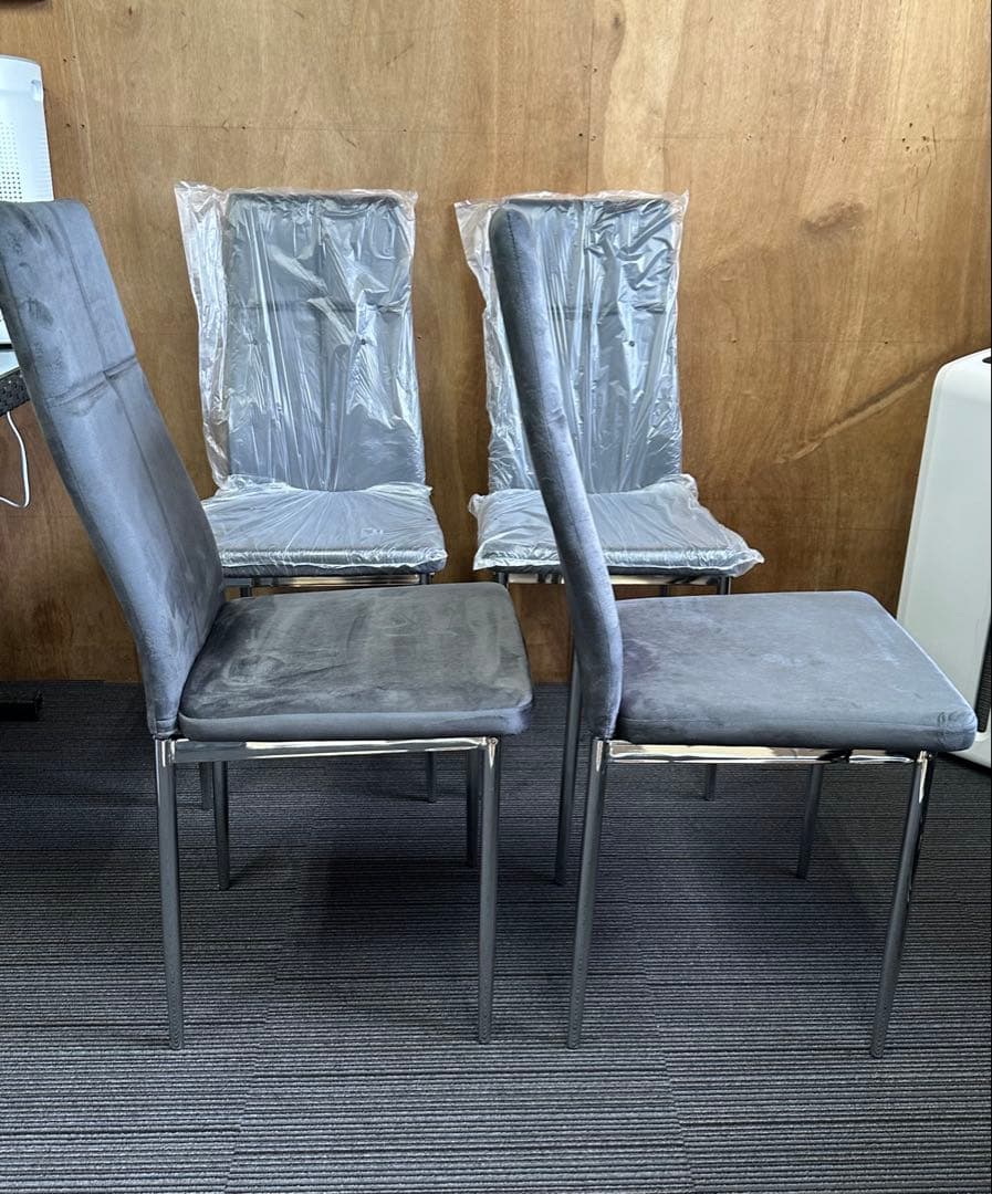 ⭕️期間限定！数量限定 ダイニングチェア インテリア 椅子 4脚セット グレー