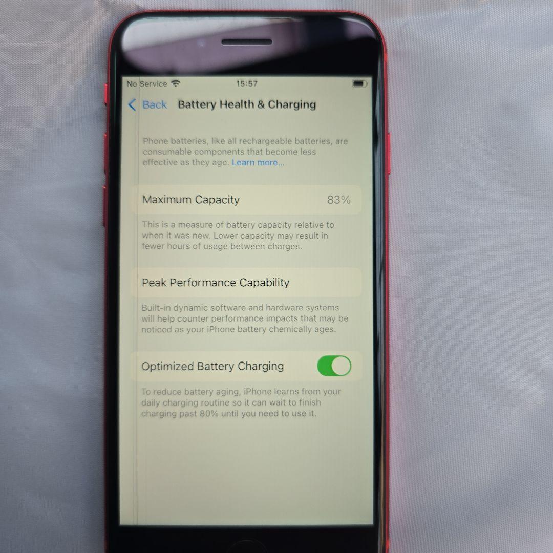 Apple iPhone SE 第2世代 128GB レッド 本体 Junk