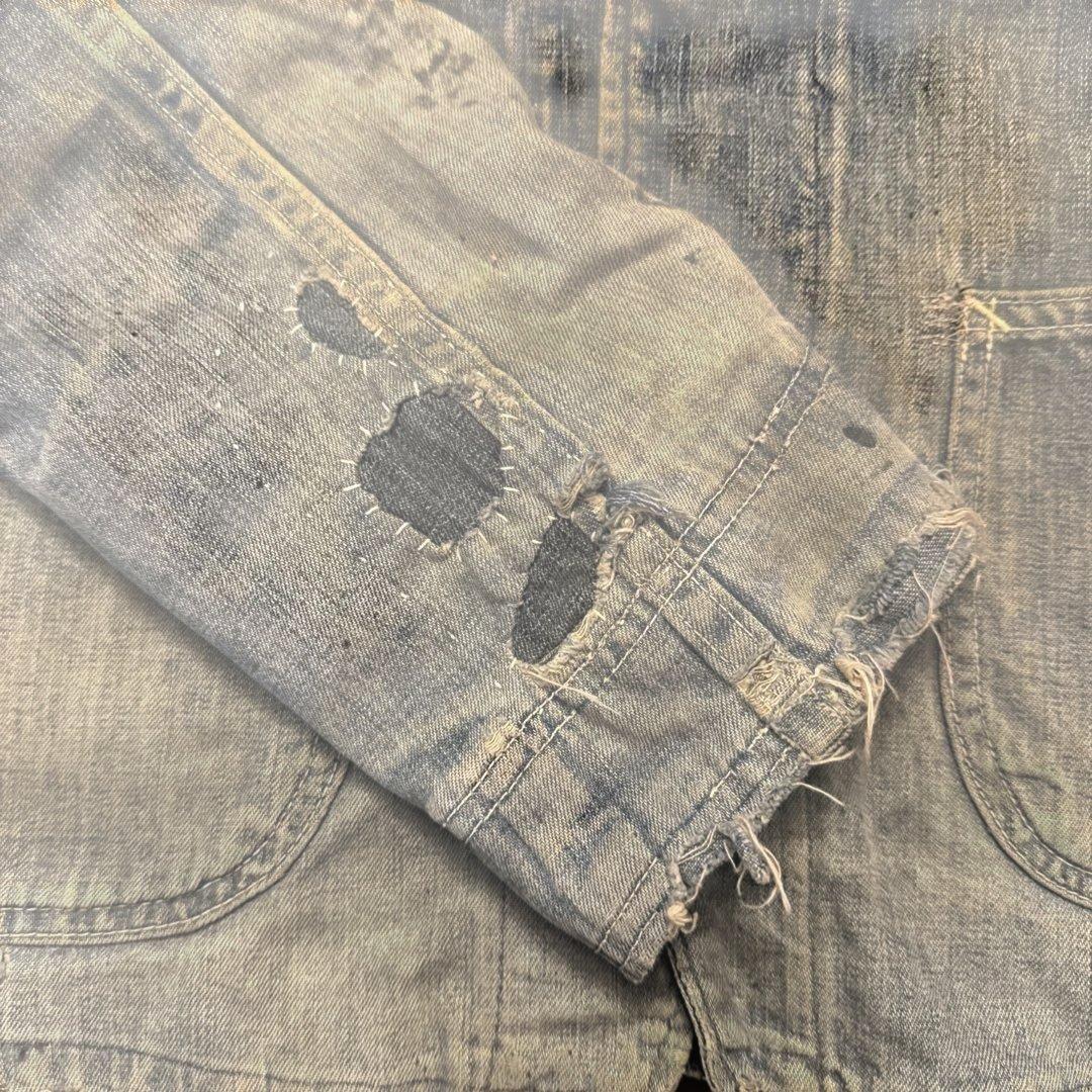 40s 50s Pool's ショート丈デニムカバーオール サイズ大きめ　希少