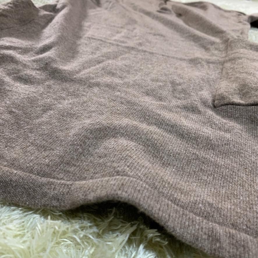 美品 アニオナ ウールニット ワンピース ブラウン カシミヤ シルク S 長袖