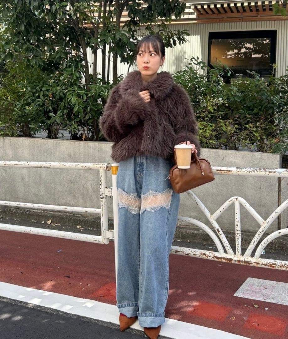 tatan【美品】mystic ショートファーコート