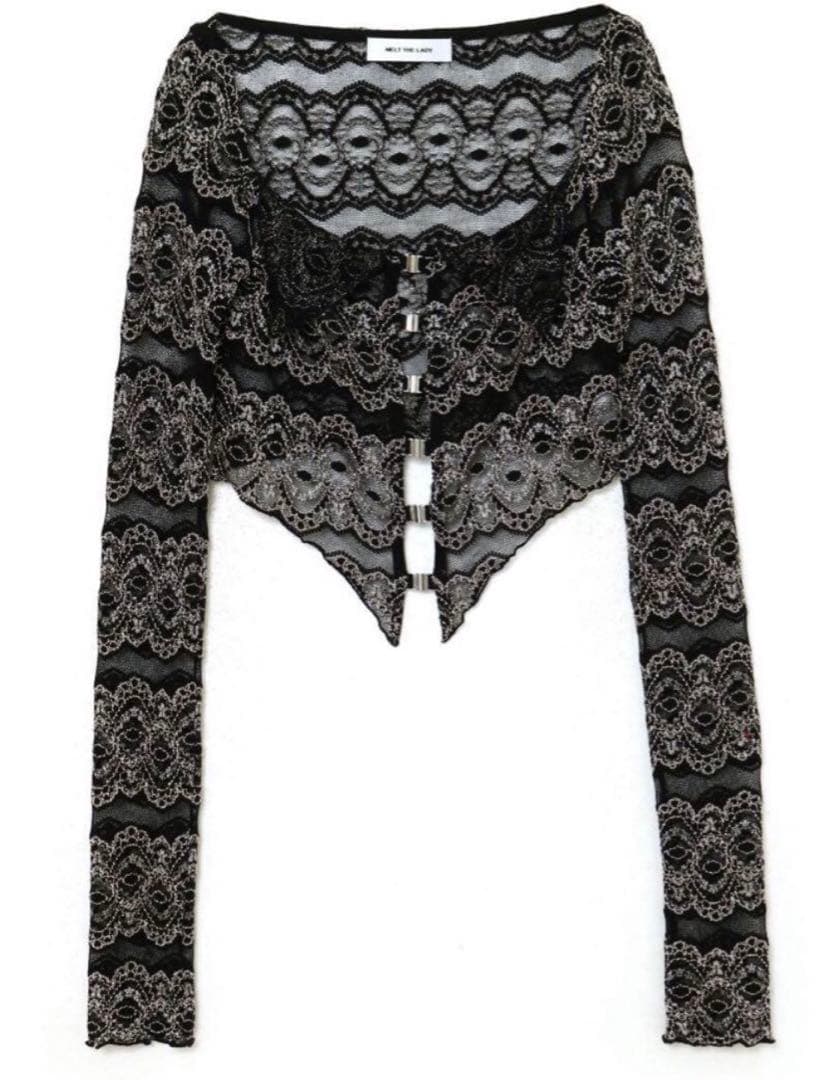 トップス melt the lady sheer hook butterfly tops