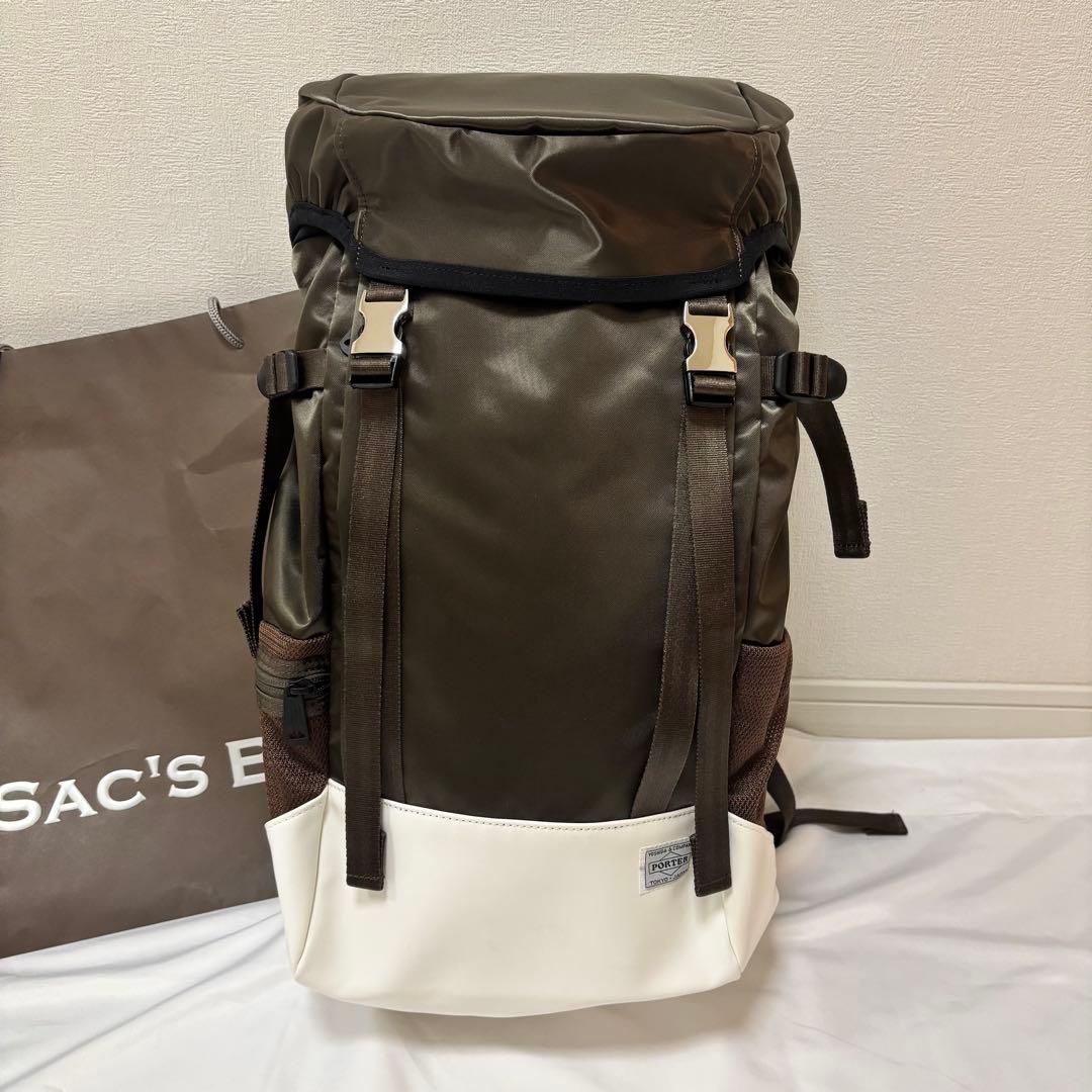【新品未使用】PORTER ポーター　ストーム　リュック　吉田カバン　オリーブ