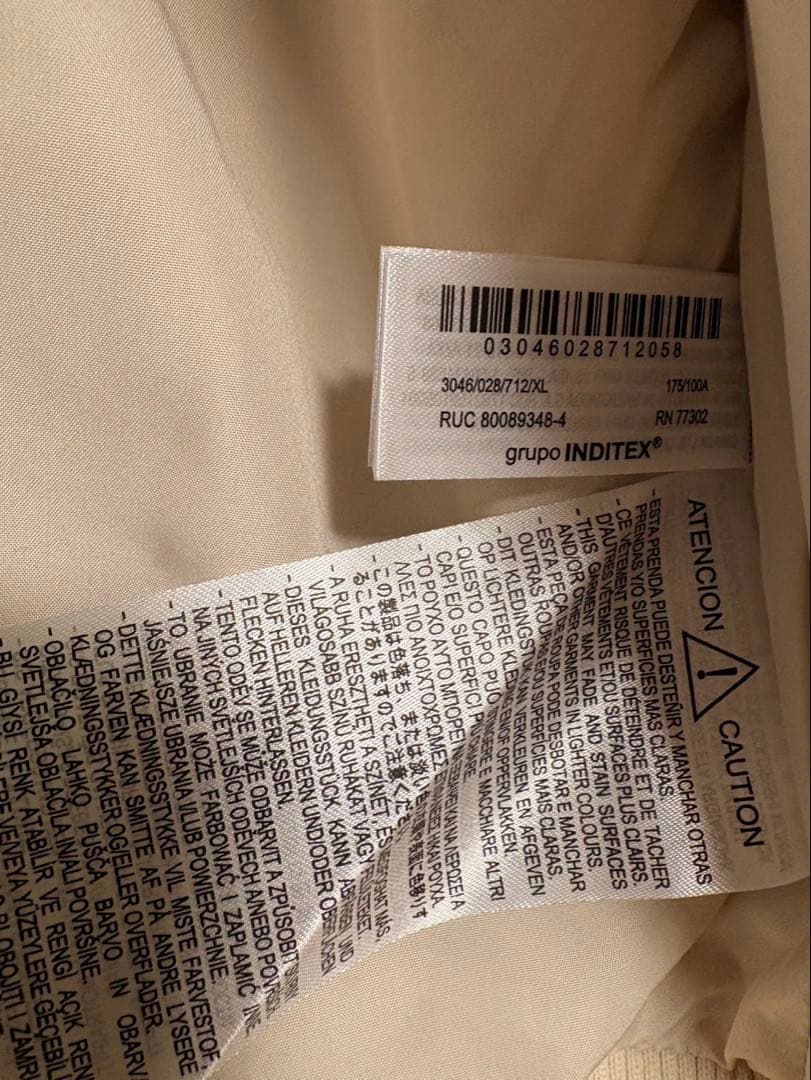 ZARA ザラ フェイクファーボンバージャケット XL