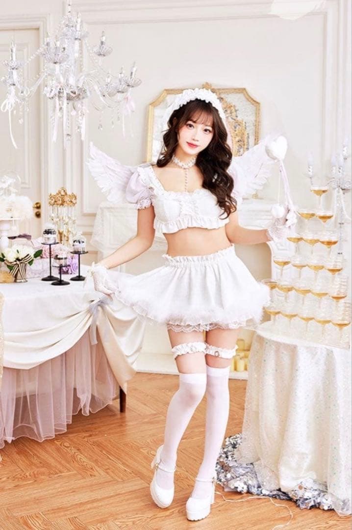 Malymoon 天使コス衣装　エレガンスツイードホワイトエンジェル