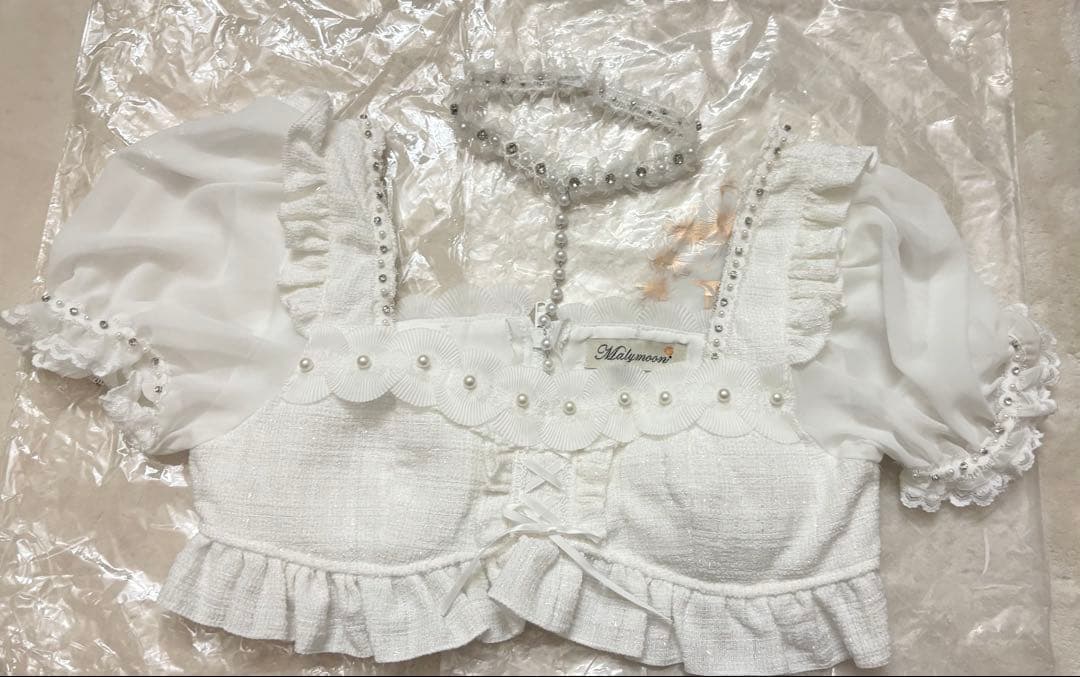 Malymoon 天使コス衣装　エレガンスツイードホワイトエンジェル