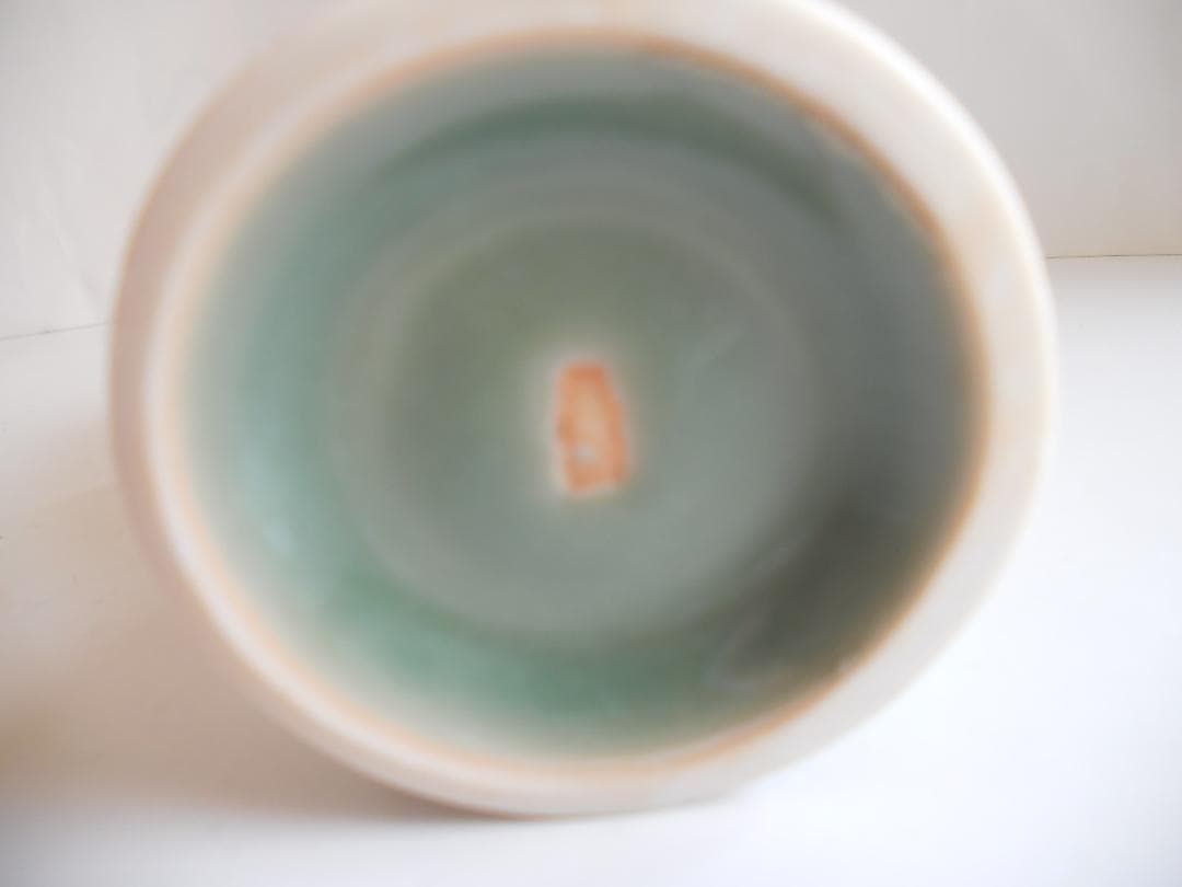 馬上盃 王地山焼 青磁 盃 新品 未使用 保管品 です。