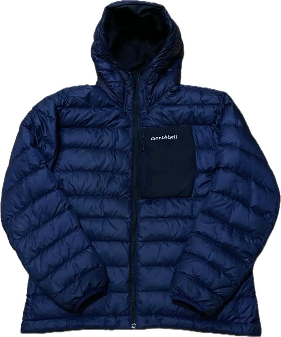 モンベル 1101492 コロラドパーカ リバーシブル ダウンジャケットL黒x紺